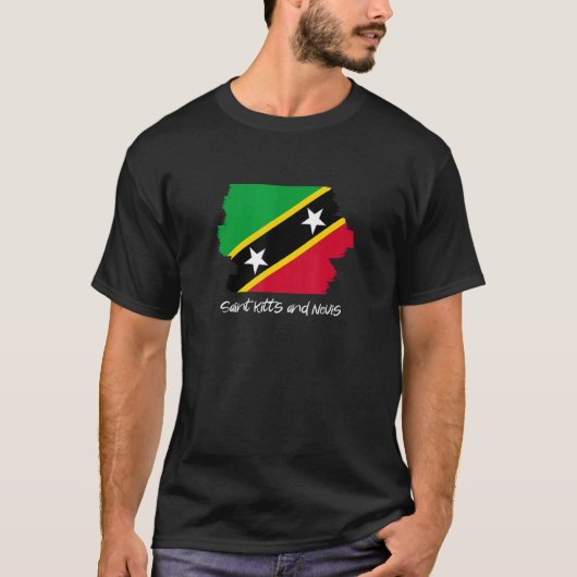 T-shirt Drapeau Saint-Kitts-Et-Nevis (Devant)