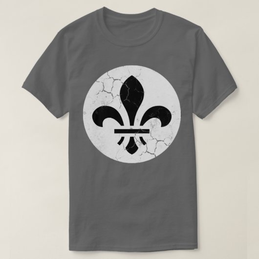 T-shirt Drapeau Saint-Louis Fleur de Lis (Design devant)