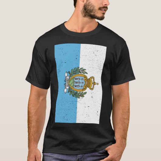 T-shirt Drapeau Saint-Marin San Marinese Voyage (Devant)