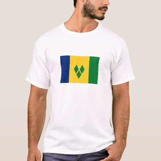T-shirt Drapeau Saint-Vincent (Devant)
