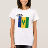 T-shirt Drapeau Saint-Vincent-et-les Grenadines Vincy (Devant)