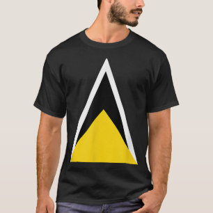 T-shirt Drapeau Sainte-Lucie