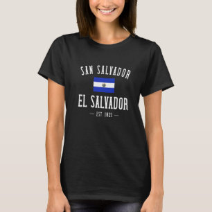 T-shirt Drapeau salvadorien ADN El Salvador Salvadoreña Sa