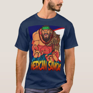 T-shirt Drapeau Samoan Polynésien Fierté guerrière