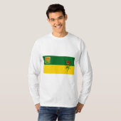 T-shirt Drapeau Saskatchewan (Devant entier)