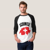 T-shirt Drapeau Schweiz Suisse (Devant entier)