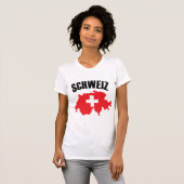 T-shirt Drapeau Schweiz Suisse (Devant entier)
