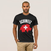 T-shirt Drapeau Schweiz Suisse (Devant entier)