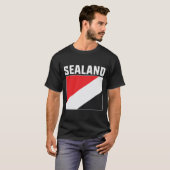 T-shirt drapeau sealand, drapeau sealand (Devant entier)