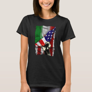 T-shirt Drapeau semi-américain RACINE iranienne USA Drapea