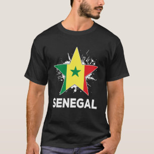 T-shirt Drapeau sénégalais de la fierté patriotique sénéga