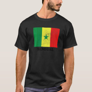 T-shirt Drapeau sénégalais fierté sénégalaise Drapeau du S