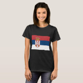 T-shirt Drapeau serbe (Devant entier)
