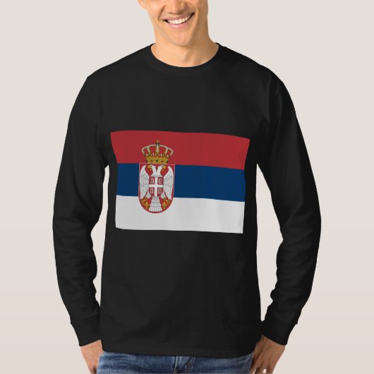 T-shirt Drapeau serbe (Devant)