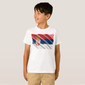 T-shirt Drapeau serbe (Devant entier)
