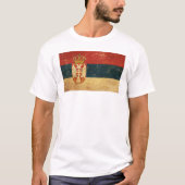 T-shirt Drapeau serbe blanc (Devant)