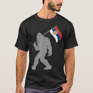 T-shirt Drapeau Serbe Ou Srbija Sur Le Drapeau Serbe
