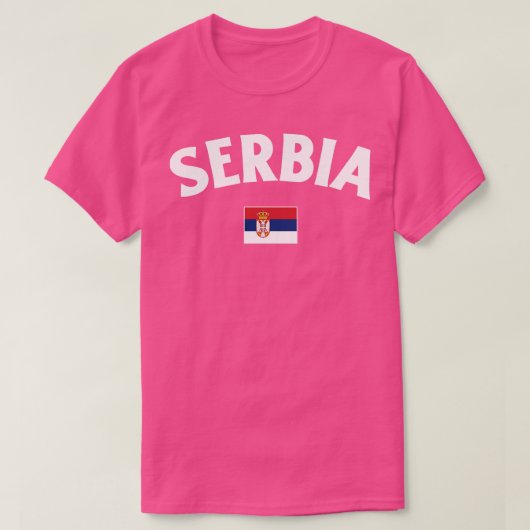 T-shirt Drapeau Serbie (Design devant)