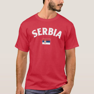 T-shirt Drapeau Serbie