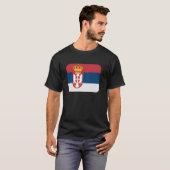 T-shirt Drapeau Serbie (Devant entier)