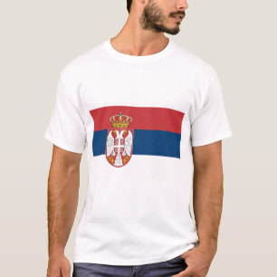 T-shirt Drapeau Serbie