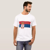 T-shirt Drapeau Serbie (Devant entier)