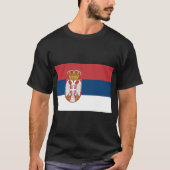 T-shirt Drapeau Serbie (Devant)