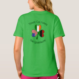 T-shirt Drapeau Shamrock Irlandais Afro-Américain Personna