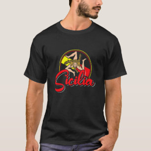 T-shirt Drapeau Sicile Palerme Italie 24