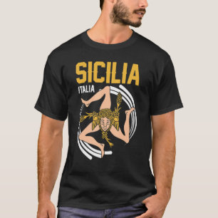 T-shirt Drapeau Sicile Palerme Italie 30