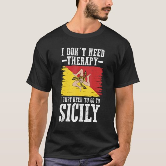 T-shirt Drapeau sicilien (Devant)