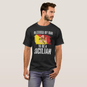 T-shirt Drapeau sicilien (Devant entier)