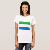 T-shirt Drapeau Sierra Leone (Devant entier)
