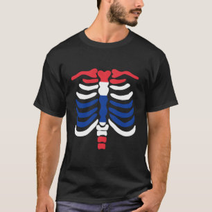 T-shirt Drapeau Skeleton Thaïlande racines thaïlandaises