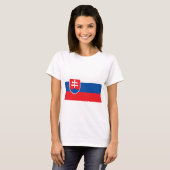 T-shirt Drapeau Slovaquie (Devant entier)