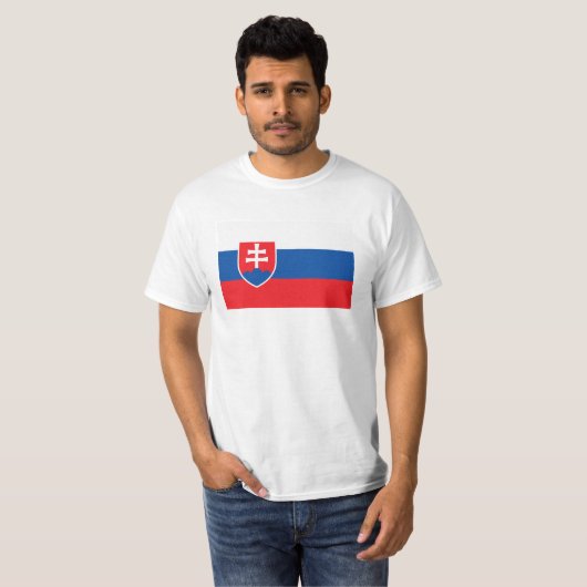 T-shirt Drapeau Slovaquie (Devant entier)