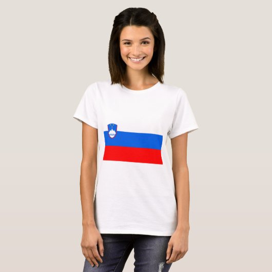 T-shirt Drapeau slovène (Devant entier)