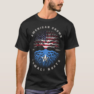 T-shirt Drapeau somalien américain à racines somaliennes c