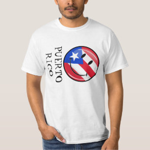 T-shirt Drapeau souriant de Porto Rico