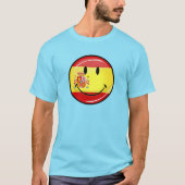 T-shirt Drapeau souriant d'Espagne (Devant)