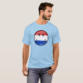 T-shirt Drapeau souriant Holland Pays-Bas (Devant entier)