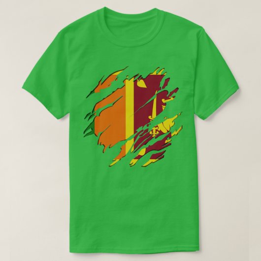 T-shirt Drapeau Sri Lanka (Design devant)