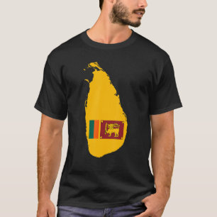 T-shirt Drapeau sri-lankais au Sri Lanka