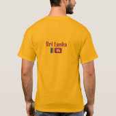 T-shirt Drapeau sri-lankais, Drapeau sri-lankais (Dos)