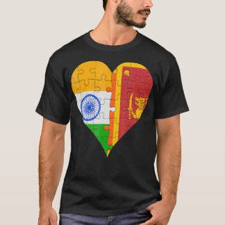 T-shirt Drapeau sri-lankais indien américain