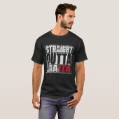 T-shirt Drapeau Strright Outta Malte (Devant entier)