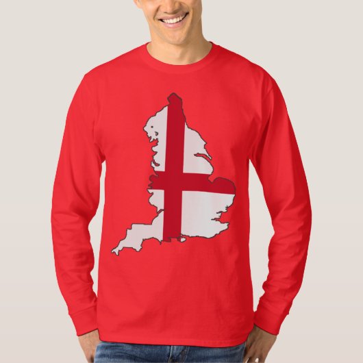 T-shirt Drapeau stylisé de l'Angleterre St George Cross (Devant)