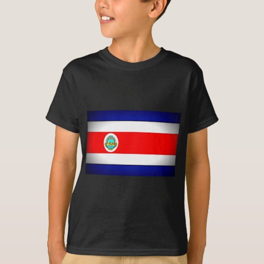 T-shirt Drapeau stylisé du Costa Rica (Devant)