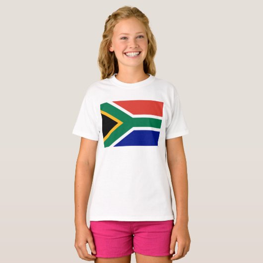 T-shirt drapeau sud-africain (Devant entier)