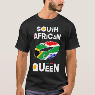 T-shirt Drapeau sud-africain de la Reine Lève